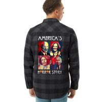 Funny America's Horror Story Biden Halloween Costu Flannel Shirt | Artistshot