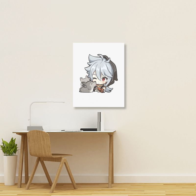 Genshin Impact Razor Portrait Canvas Print | Artistshot