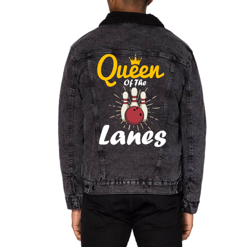 Queen Of The Lanes Nostalgia Unisex Sherpa-lined Denim Jacket | Artistshot