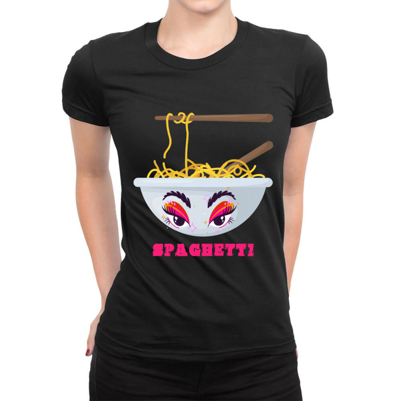 Spaghetti Lover  Spaghetti Lover’s Ladies Fitted T-Shirt by gaptanalaras | Artistshot