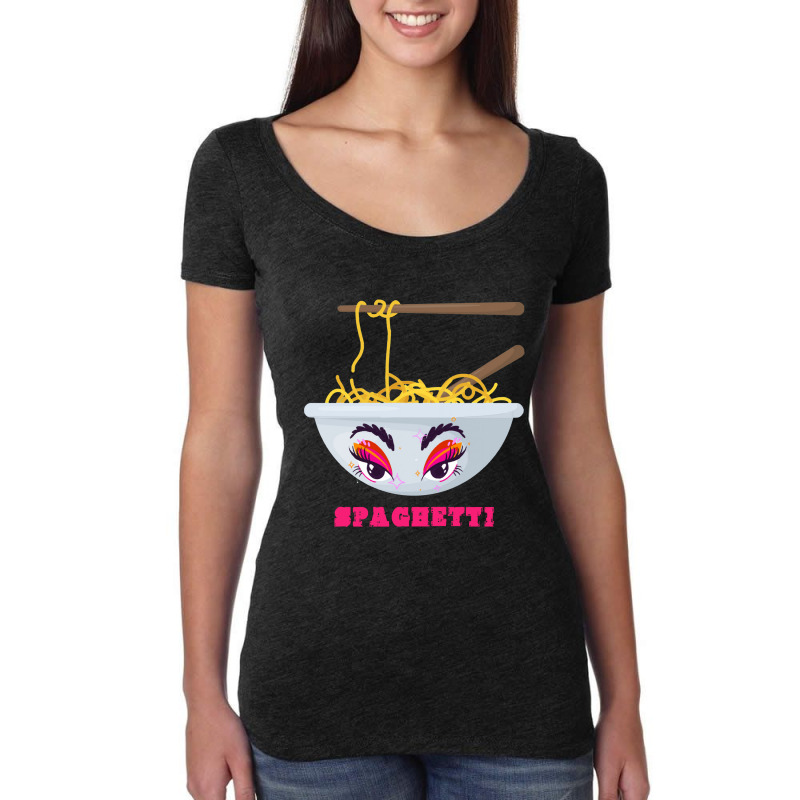 Spaghetti Lover  Spaghetti Lover’s Women's Triblend Scoop T-shirt by gaptanalaras | Artistshot