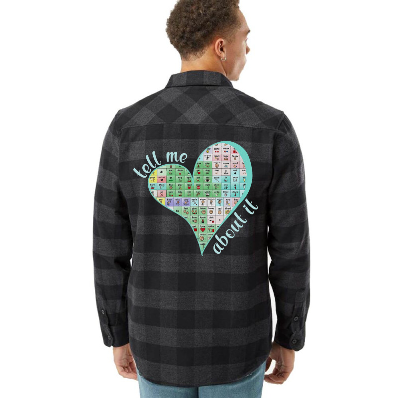 Sped Teacher Heart Your Words Matter Speech Therap Flannel Shirt by darinstan | Artistshot