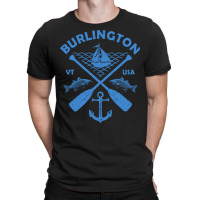 Burlington Lake Town Vermont Fishing Boat Paddle A T-shirt | Artistshot