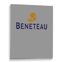 Beneteau Yacht Blue Metal Print Vertical | Artistshot