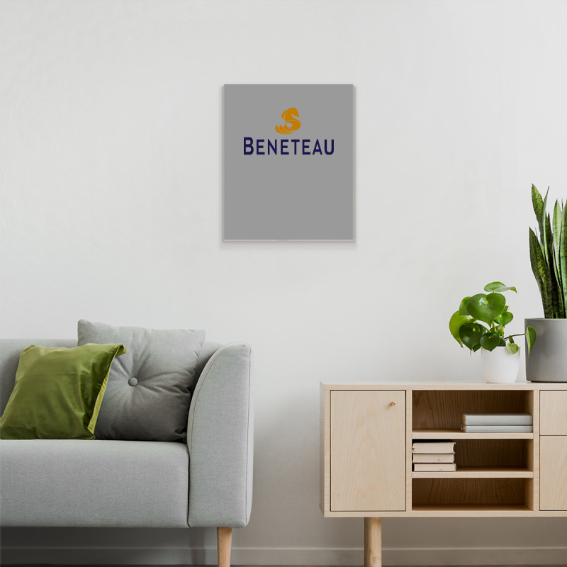 Beneteau Yacht Blue Metal Print Vertical | Artistshot