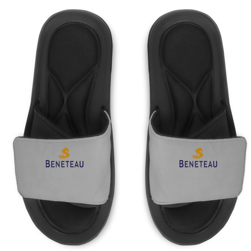 Beneteau Yacht Blue Slide Sandal | Artistshot