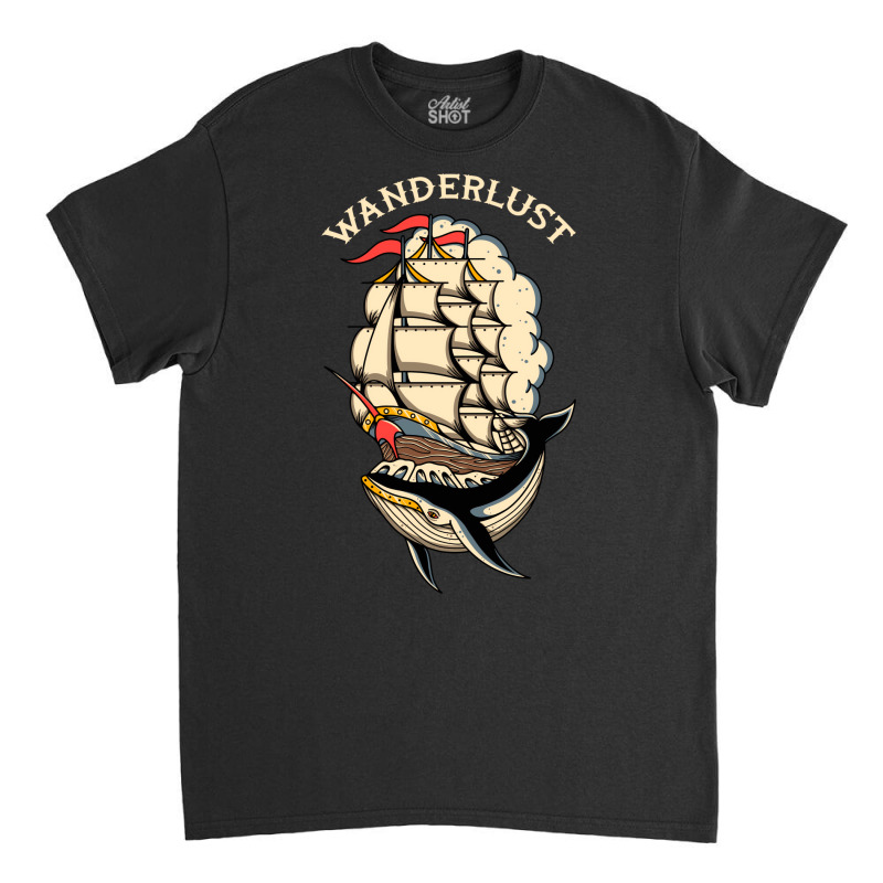 Wanderlust Green Classic T-shirt | Artistshot