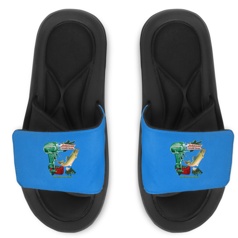 Johnson Vintage Outboard Motors Love Slide Sandal | Artistshot