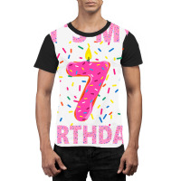 Sweet Donut It's My 7th Birthday Shirt 7 Yrs Old G Graphic T-shirt | Artistshot