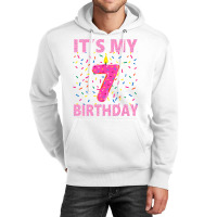 Sweet Donut It's My 7th Birthday Shirt 7 Yrs Old G Unisex Hoodie | Artistshot