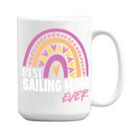 Best Sailing Mom Ever Retro 15 Oz Coffee Mug | Artistshot