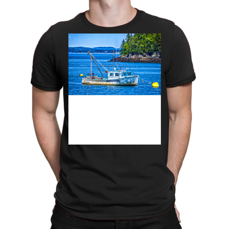 Lobster Boat At Anchor Boy T-shirt | Artistshot