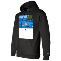 Lobster Boat At Anchor Boy Champion Hoodie | Artistshot