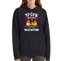 Tacos Are My Valentine Funny Valentine's Day Bigfo Vintage Hoodie | Artistshot