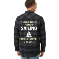 Funny 3 People Sailing Sailor Boy Flannel Shirt | Artistshot