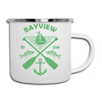 Bayview Lake Town Idaho Fishing Boat Paddle Advent Camper Cup | Artistshot