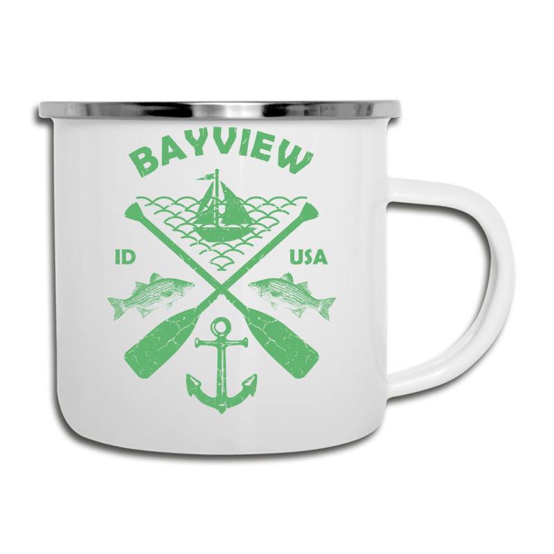 Bayview Lake Town Idaho Fishing Boat Paddle Advent Camper Cup | Artistshot