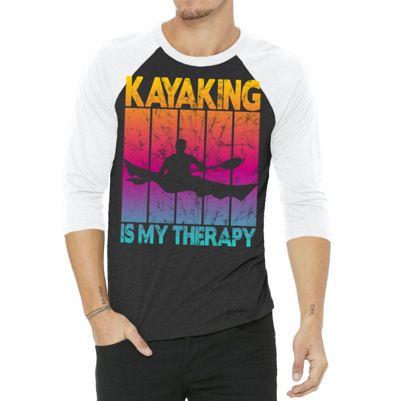 Kayaking Is My Therapy Hippie 3/4 Sleeve Shirt | Artistshot