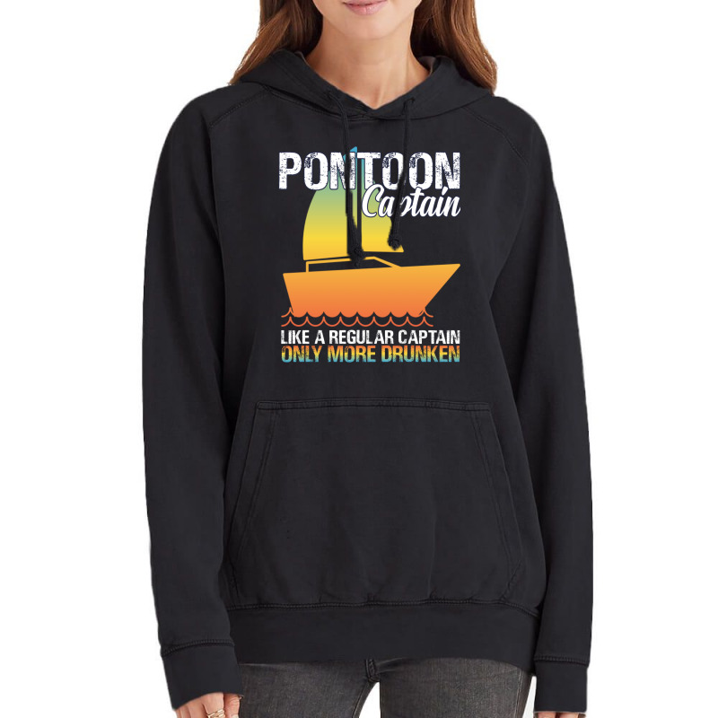 Pontoon Captain Like A Regular Captain Only More D Vintage Hoodie | Artistshot