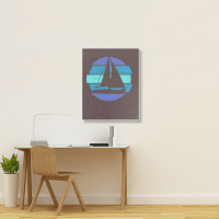 Sailing Sailing Retro Humor Portrait Canvas Print | Artistshot