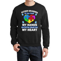 Grandma And My Heart Crewneck Sweatshirt | Artistshot