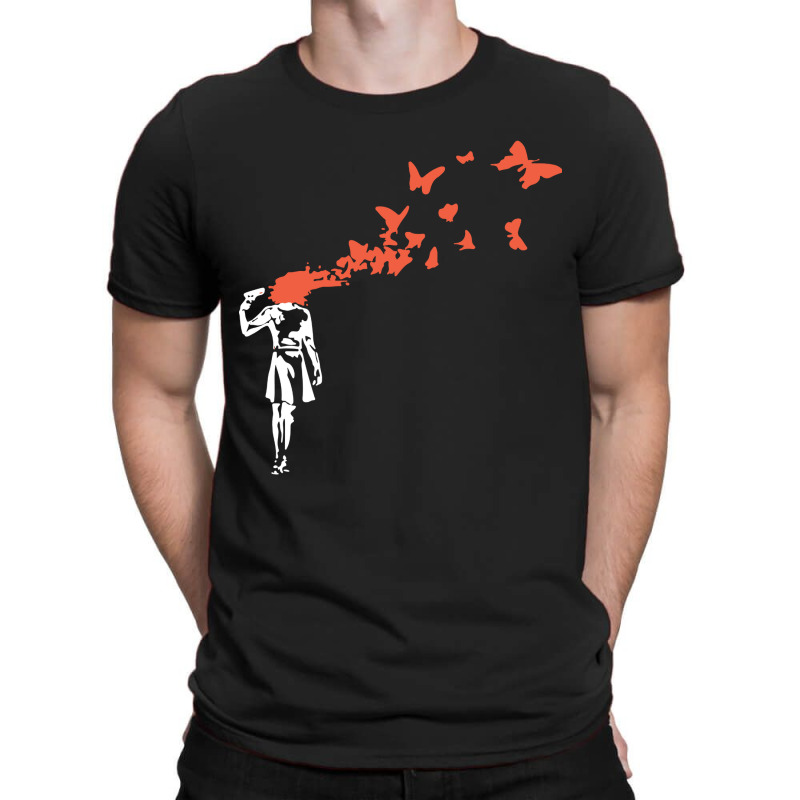 Headshot Butterfly T-shirt | Artistshot