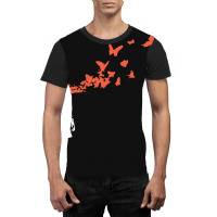 Headshot Butterfly Graphic T-shirt | Artistshot