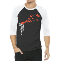 Headshot Butterfly 3/4 Sleeve Shirt | Artistshot