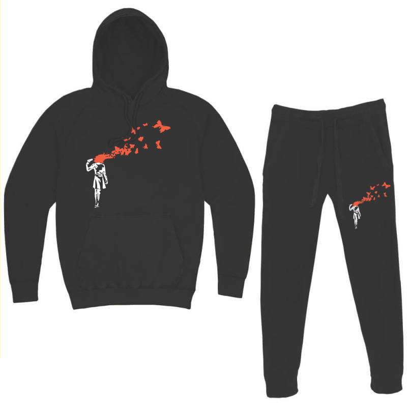 Headshot Butterfly Hoodie & Jogger Set | Artistshot