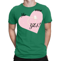 She Said Yes Bridal Heart Boy T-shirt | Artistshot