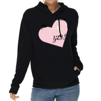 She Said Yes Bridal Heart Boy Lightweight Hoodie | Artistshot