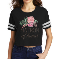 Matron Of Honor Bohemian Floral Bouquet Design Scorecard Crop Tee | Artistshot