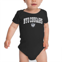 Kids Byu Cougars Kids Arch Over Navy Officially Li Baby Bodysuit | Artistshot