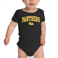 Mens Pittsburgh Panthers Arch Over Black Officiall Baby Bodysuit | Artistshot