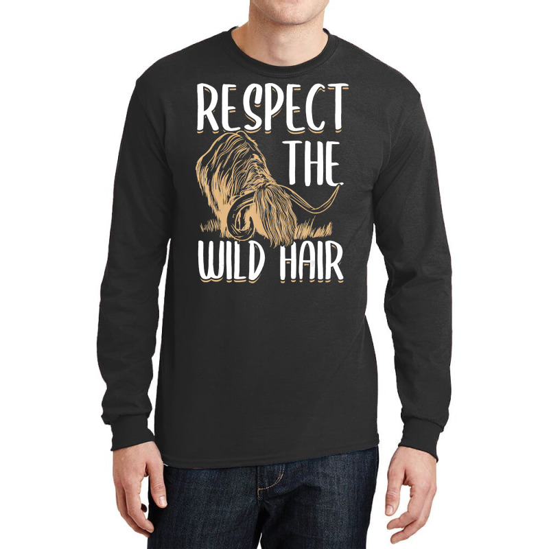 Scottish Highland Cow Scotland Hairy Cattle Breede Long Sleeve Shirts | Artistshot