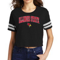 Illinois State Redbirds Arch Over Black Officially Scorecard Crop Tee | Artistshot