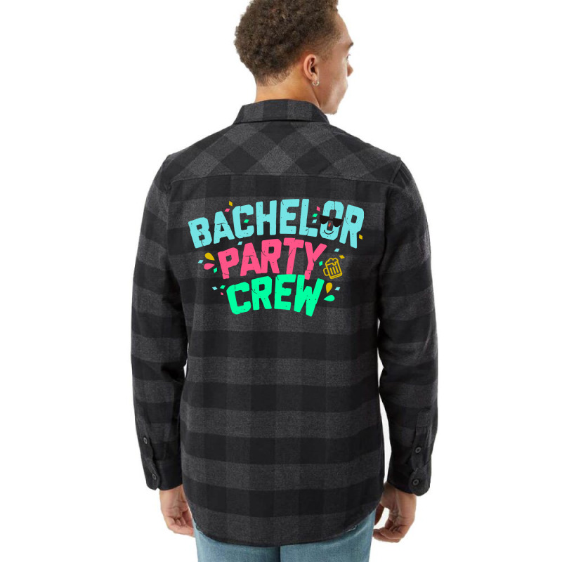 Bachelor Party Crew Yellow Flannel Shirt | Artistshot