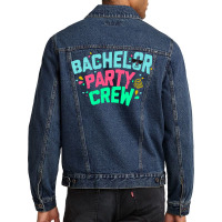 Bachelor Party Crew Yellow Men Denim Jacket | Artistshot