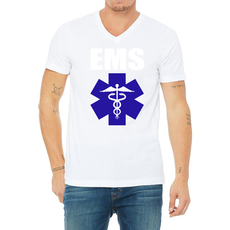 Ems Emt Paramedic Pullover Hoodie Emergency Medical Tech V-neck Tee | Artistshot