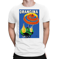 Orangina Sparkling Soda   Umbrella Ad T-shirt | Artistshot