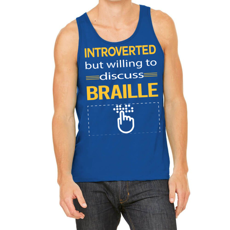 Funny Introverted Braille Love Tank Top | Artistshot