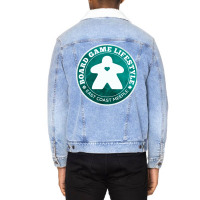 Board Game Lifestyle Green Nature Unisex Sherpa-lined Denim Jacket | Artistshot