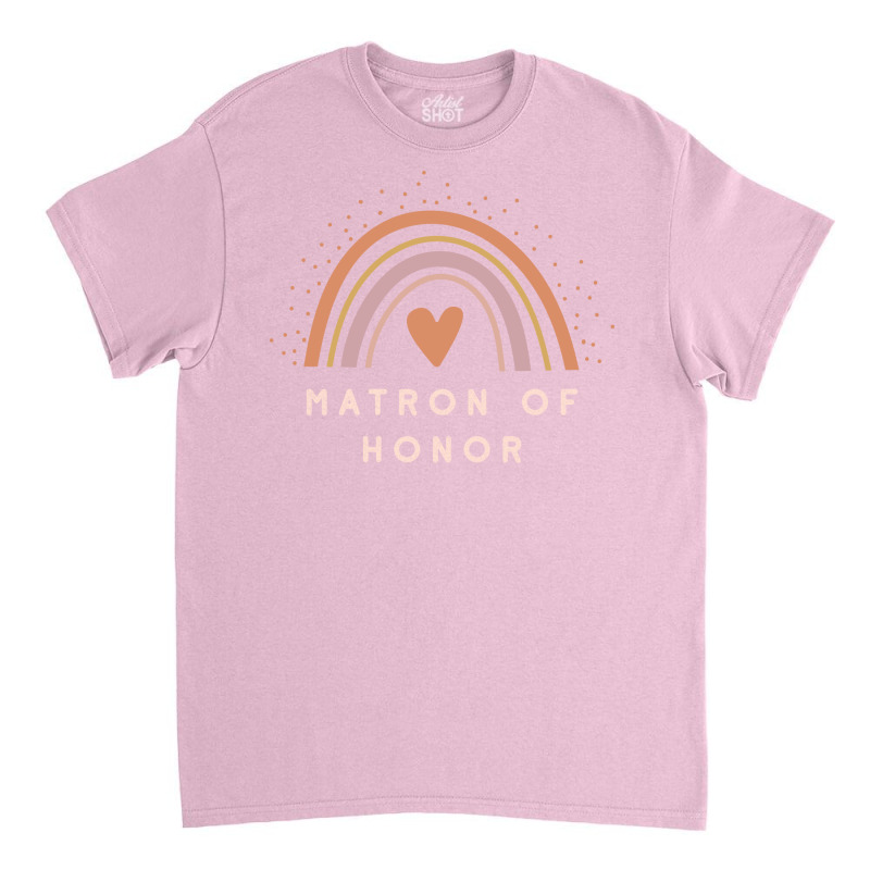 Matron Of Honor Boho Casual Rainbow Dark Design Classic T-shirt by artosrehne7 | Artistshot