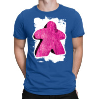 Pink Meeple On White Painted Background Girl T-shirt | Artistshot