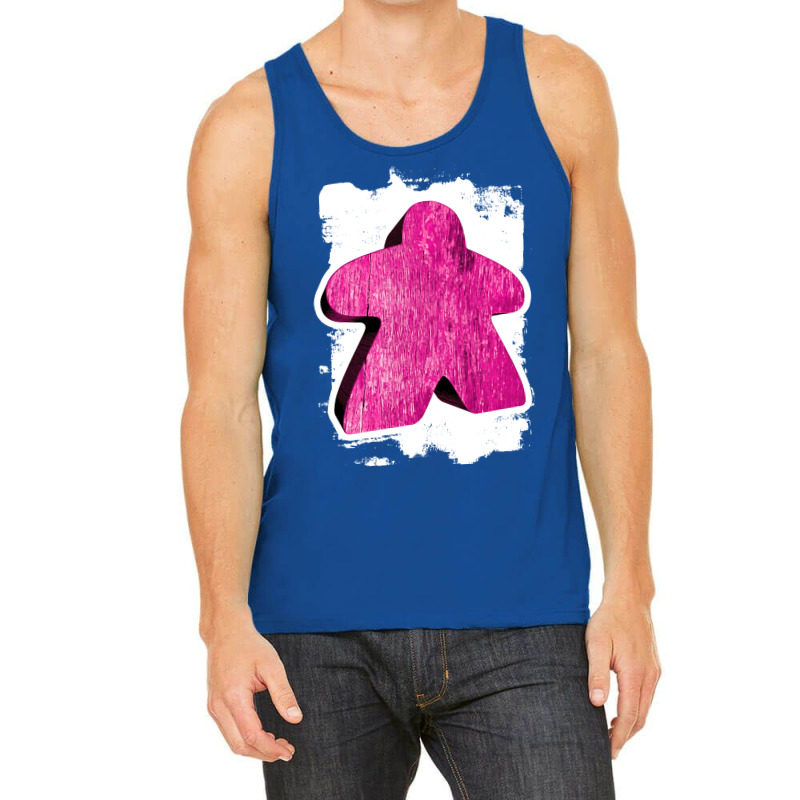 Pink Meeple On White Painted Background Girl Tank Top | Artistshot