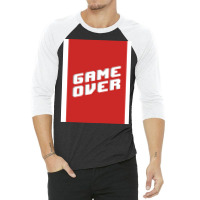 Game Over Hipster 3/4 Sleeve Shirt | Artistshot