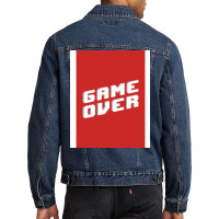 Game Over Hipster Men Denim Jacket | Artistshot