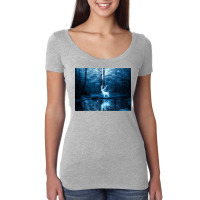 Deer Flores Women's Triblend Scoop T-shirt | Artistshot