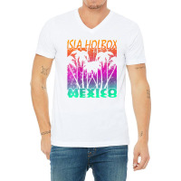 Womens Isla Holbox Mexico V Neck T Shirt V-neck Tee | Artistshot