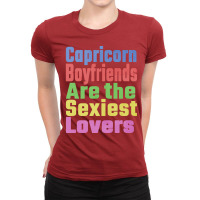 Capricorn Boyfriends Are The Sexiest Lovers Unique Ladies Fitted T-shirt | Artistshot